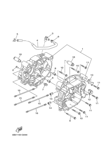 TTR110E Картер двигателя