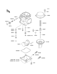 ZG1000 Carburetor parts(1 / 2)