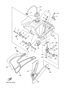 TTR125E Топливный бак