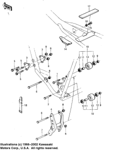 KX125 Рама ,крепежные детали