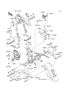 VN1600 Рама ,крепежные детали