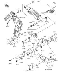 ZX1000 Подвеска  /  амортизатор