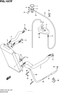 VL800B Radiator Hose (Vl800Bl5 E28)