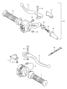 GN125 Рулевой переключатель