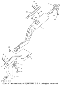 TT225L Выхлопная система