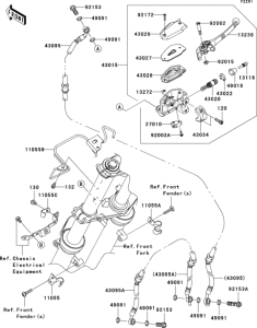 EX650 Главный тормозной цилиндр