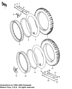 KX125 Колеса,покрышки
