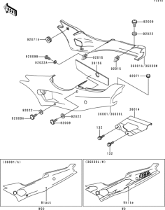 ZX400 Боковые обтекатели