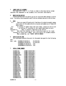 VL800 Catalog preface