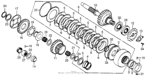 CB750 Top clutch + countershaft