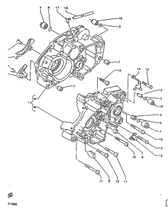 TZR125R Картер двигателя