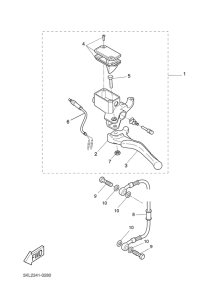 YQ50 Задний торм цилиндр