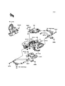 KLE250 フレームフィッティング