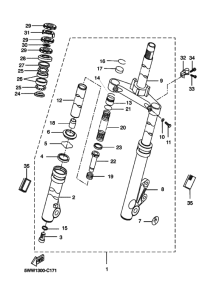CW50 Вилка передней оси