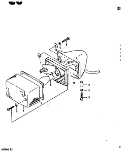 DR200 Задний комбинированный сигнал