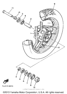 YX600UC Переднее колесо
