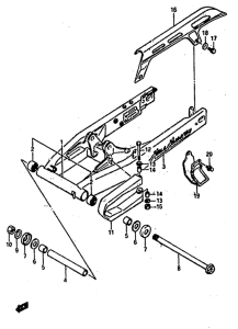 DR800 Маятник задний