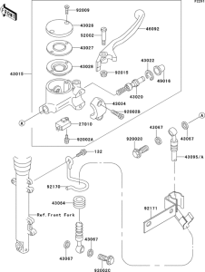 EJ650 Главный тормозной цилиндр