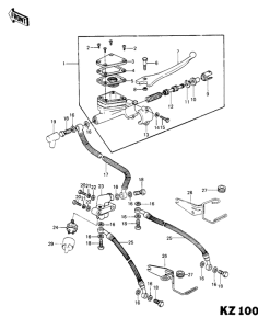 KZ1000 Передний тормозной цилиндр