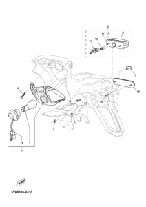 MT03 Taillight unit ass`y