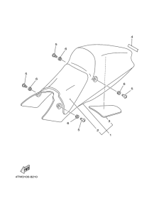 TZ250 Сиденье