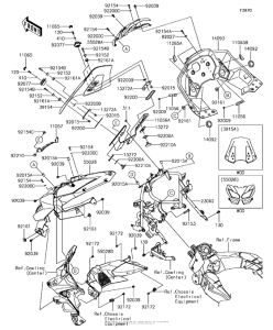 KLZ1000 Обтекатель (верхний)