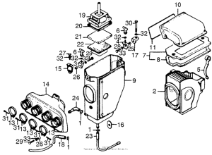 CB550 Воздушный фильтр