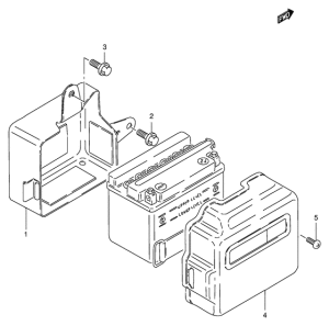 TS125 Аккумулятор holder