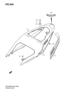 GSX-R600U2 Обтекатель задний