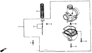 CR80R Детали карбюратора