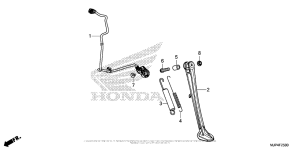 CRF1000D (ABS) Подножка