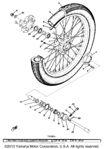 XS500B Переднее колесо