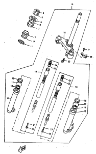 CW50 Передняя вилка