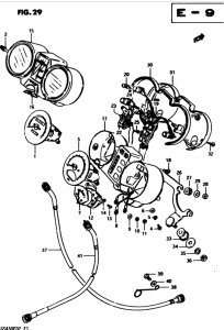 GS450 Спидометр-тахометр