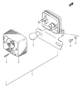 FZ50 Задний комбинированный сигнал