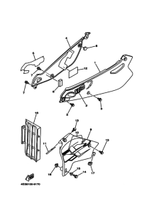 YZ80 YZ80L Боковая крышка