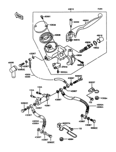 VN750 Главный тормозной цилиндр