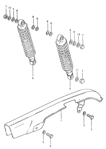 GS550 Chain case - shock absorber