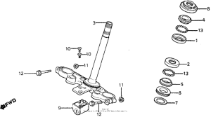 FT500 Траверса нижняя