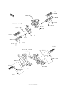ZX1400 Подножки
