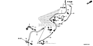 GL1800C Тормозные шланги задние (ABS)