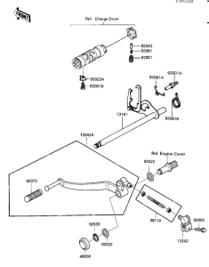 KZ1100 Переключатель передач