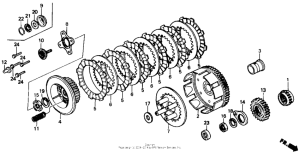 XR250R Сцепление