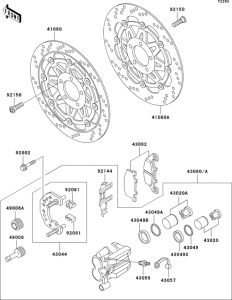 ZG1000 Передний тормоз