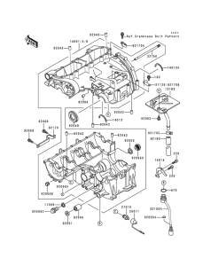 ZX600 Картер двигателя