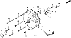 GL1100I Кожух сцепления
