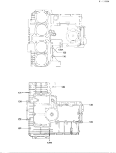 KZ1000 Crankcase bolt & stud pattern