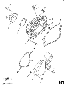 Крышка картера двигателя