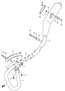 DR-Z400 Muffler comp