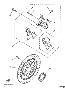 TZ250S/TZ250 Front brake. caliper